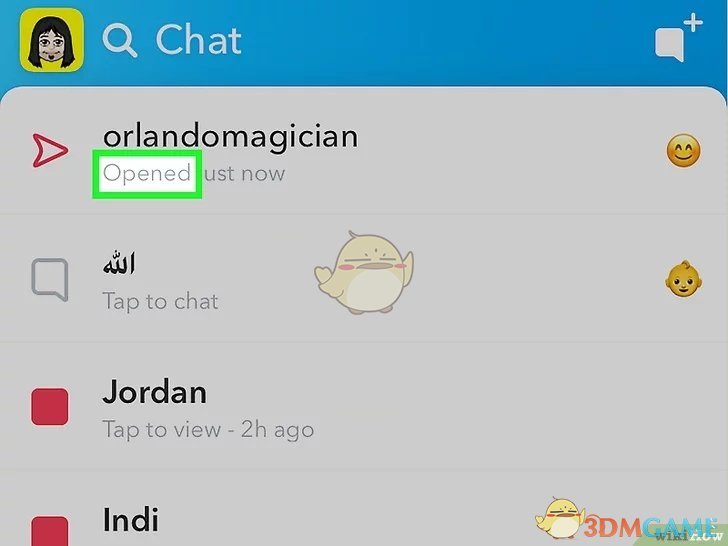 Snapchat查看消息发送状态教程