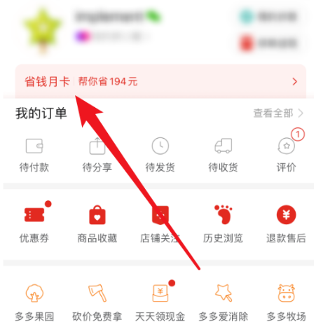 拼多多在哪开通省钱月卡 拼多多开通省钱月卡的操作方法