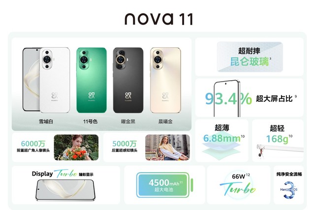 2499元起，华为nova11系列正式发布，价格速览