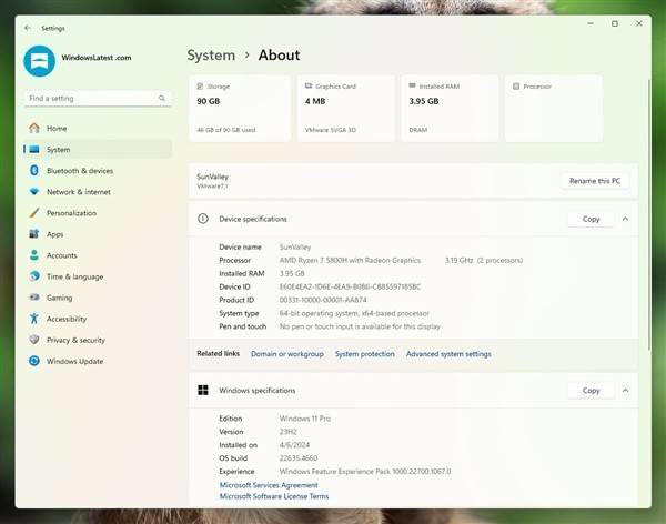 微软Win11再升级，新增卡片功能让你秒懂电脑配置！
